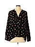 Zara Basic 100% Viscose Black Long Sleeve Button-Down Shirt Size XXL - photo 1