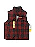 Buffalo by David Bitton 100% Polyester Checkered-gingham Burgundy Vest Size 7 - 8 - photo 1