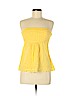 Moda International 100% Cotton Yellow Tube Top Size M - photo 1