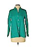 J.jill 100% Linen Teal Long Sleeve Blouse Size XS (petite) - photo 1