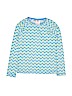 Old Navy Chevron-herringbone Blue Rash Guard Size 10 - 12 - photo 1
