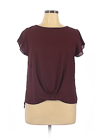 INC International Concepts Short Sleeve Blouse (view 1)