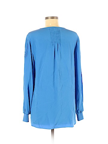 Tibi Long Sleeve Silk Top (view 2)