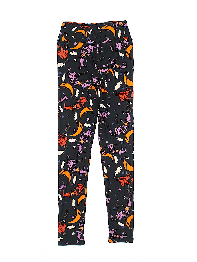 Lularoe Print Black Leggings One size (youth) - photo 1
