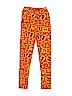 Lularoe Print Orange Leggings One size (youth) - photo 1
