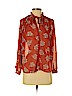 Ann Taylor LOFT 100% Polyester Orange Long Sleeve Blouse Size S (petite) - photo 1