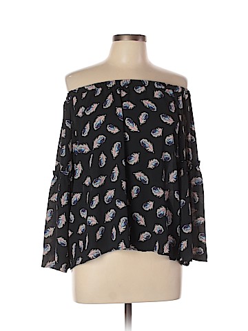 Aqua 3/4 Sleeve Blouse (view 1)