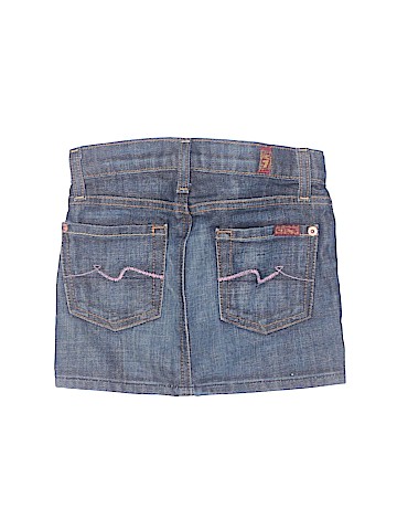 7 For All Mankind Denim Skirt (view 2)