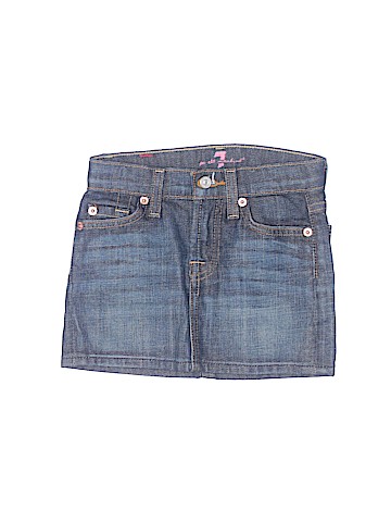 7 For All Mankind Denim Skirt (view 1)