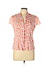 Banana Republic 100% Cotton Pink Short Sleeve Blouse Size L (petite) - photo 1