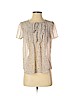 Ann Taylor LOFT 100% Polyester Ivory Short Sleeve Blouse Size S (petite) - photo 1