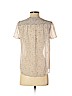 Ann Taylor LOFT 100% Polyester Ivory Short Sleeve Blouse Size S (petite) - photo 2