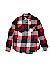 Vans Checkered-gingham Red Long Sleeve Button-Down Shirt Size S (youth) - photo 1