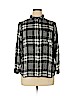 Jane and Delancey 100% Rayon Black Long Sleeve Button-Down Shirt Size XL - photo 1