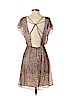 Alice + Olivia 100% Silk Brown Casual Dress Size XS - photo 2