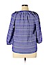 Kenar 100% Rayon Blue 3/4 Sleeve Blouse Size XL - photo 2