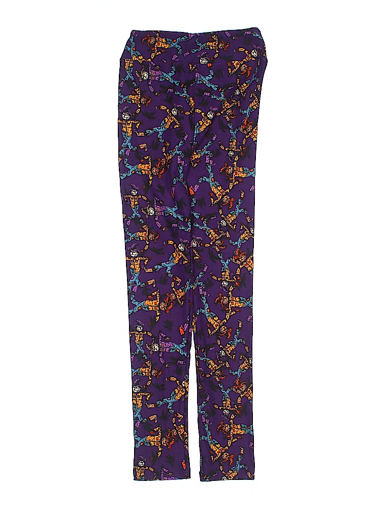 Lularoe Purple Leggings Size Large kids - X-Large kids - photo 1