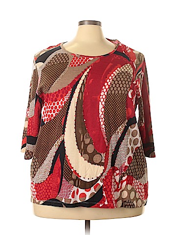 Liz & Me 3/4 Sleeve Top (view 1)