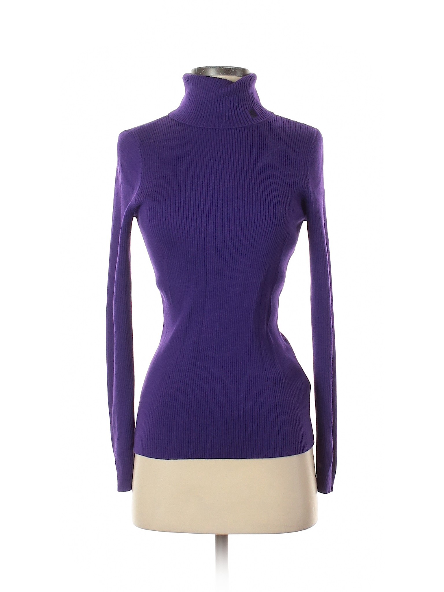 Lauren Ralph Lauren #2028 NEW Women/'s Purple Long Sleeve Turtleneck Sweater
