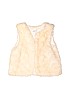 H&M Ivory Faux Fur Vest Size 7 - 8 - photo 1