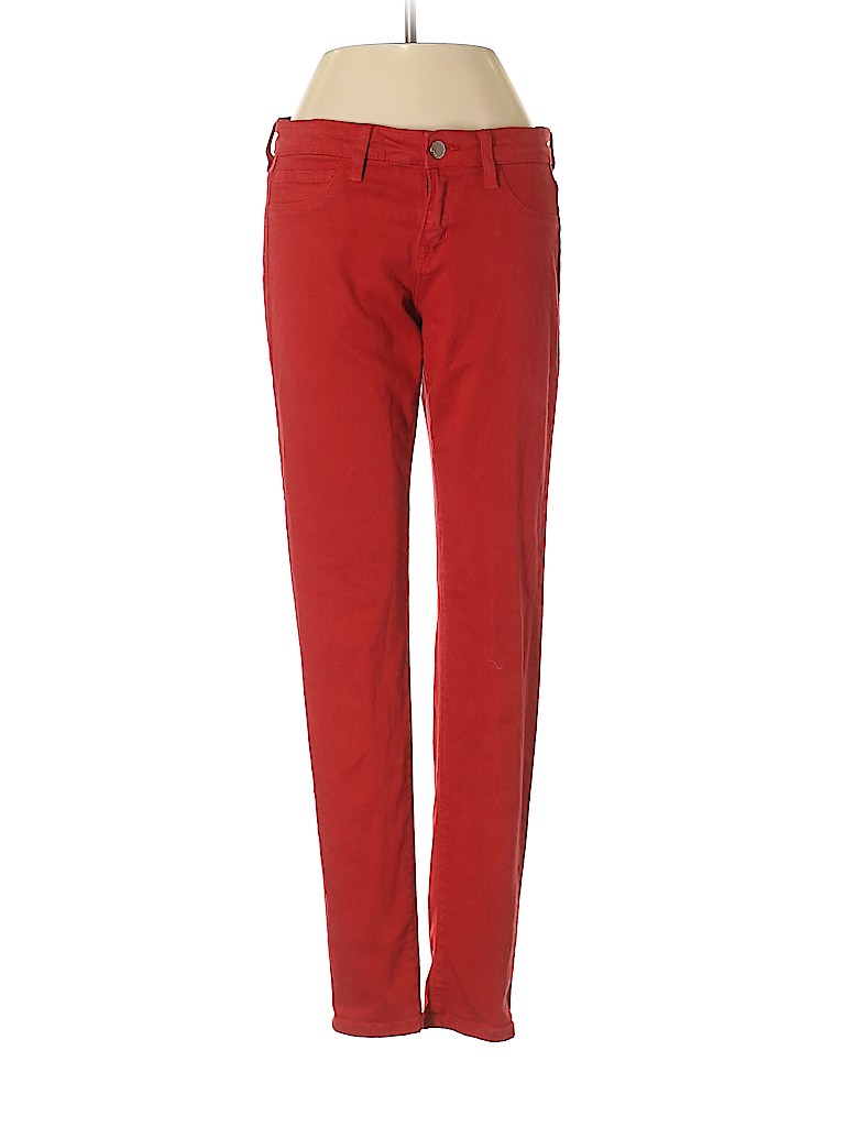 Assorted Brands Solid Red Jeans Size 6 - 89% off | thredUP