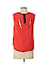 Dex 100% Polyester Red Sleeveless Blouse Size S (petite) - photo 2