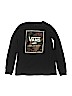 Vans 100% Cotton Black Long Sleeve T-Shirt Size 12 - 14 - photo 1