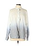 Elizabeth and James 100% Cotton Blue Long Sleeve Button-Down Shirt Size XS - photo 1