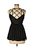 Free People 100% Viscose Black Sleeveless Top Size 8 (petite) - photo 2