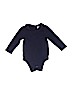 Baby Gap 100% Cotton Blue Long Sleeve Onesie Size 6-12 mo - photo 1