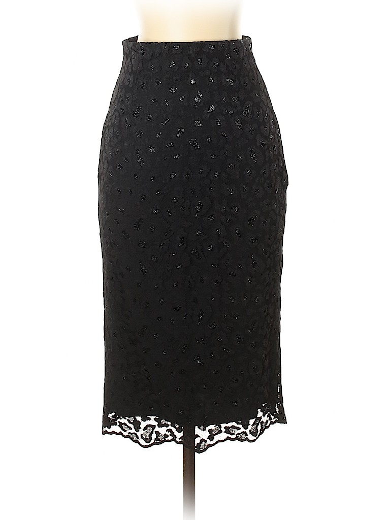 Zara Basic 100% Nylon Solid Black Casual Skirt Size XS - 75% off | thredUP