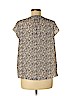 Apt. 9 100% Polyester Ivory Short Sleeve Blouse Size M (petite) - photo 2