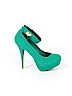 Rouge Green Heels Size 7 1/2 - photo 1