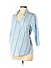 Crave Apparel - Maternity Blue 3/4 Sleeve Blouse Size M - photo 1