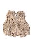 Old Navy Solid Ivory Faux Fur Vest Size 3T - photo 1