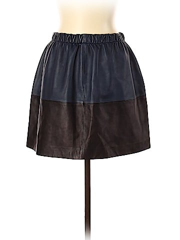 Vince. Leather Skirt (view 2)