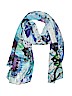 Front Row Shop 100% Viscose Print Blue Scarf One size - photo 1
