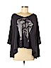We the Free 100% Cotton Gray 3/4 Sleeve Top Size S (petite) - photo 1