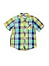 Old Navy 100% Cotton Plaid Green Short Sleeve Button-Down Shirt Size 5T - photo 1