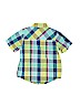 Old Navy 100% Cotton Plaid Green Short Sleeve Button-Down Shirt Size 5T - photo 2