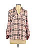Candie's 100% Polyester Pink Long Sleeve Blouse Size M - photo 1