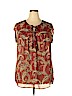 DR2 100% Polyester Brown Sleeveless Blouse Size 2X - photo 1