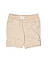 Carter's 100% Cotton Solid Ivory Khaki Shorts Size 3T - photo 1