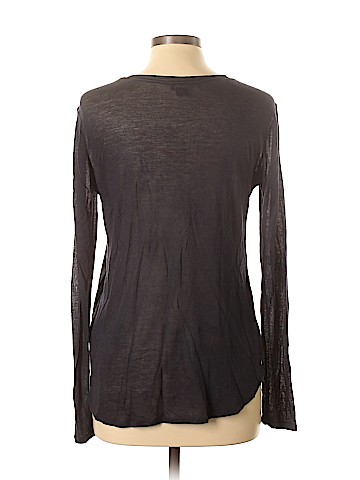 Vince. Long Sleeve Silk Top (view 2)