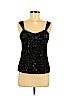 Ann Taylor 100% Polyester Black Sleeveless Blouse Size M (petite) - photo 1