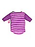 Extremely Me Stripes Graphic Purple 3/4 Sleeve T-Shirt Size 4 - photo 2