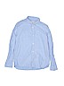 Zara Kids 100% Cotton Blue Long Sleeve Button-Down Shirt Size 11 - 12 - photo 1