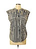 Collective Concepts 100% Polyester Black Short Sleeve Blouse Size M - photo 1