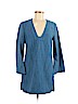 Zara 100% Cotton Blue Casual Dress Size M - photo 1