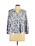 Lucky Brand Blue Long Sleeve Top Size L - photo 1